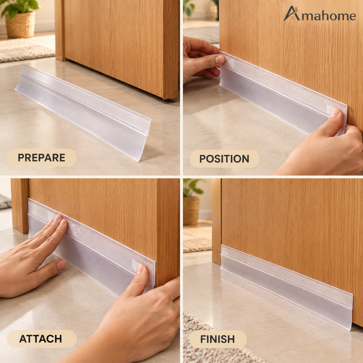 5M Silicone Door Gap Sealer Tape for Drafts, Dust & Pest Control