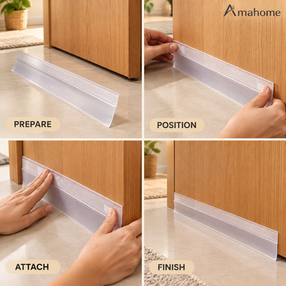 5M Silicone Door Gap Sealer Tape for Drafts, Dust & Pest Control
