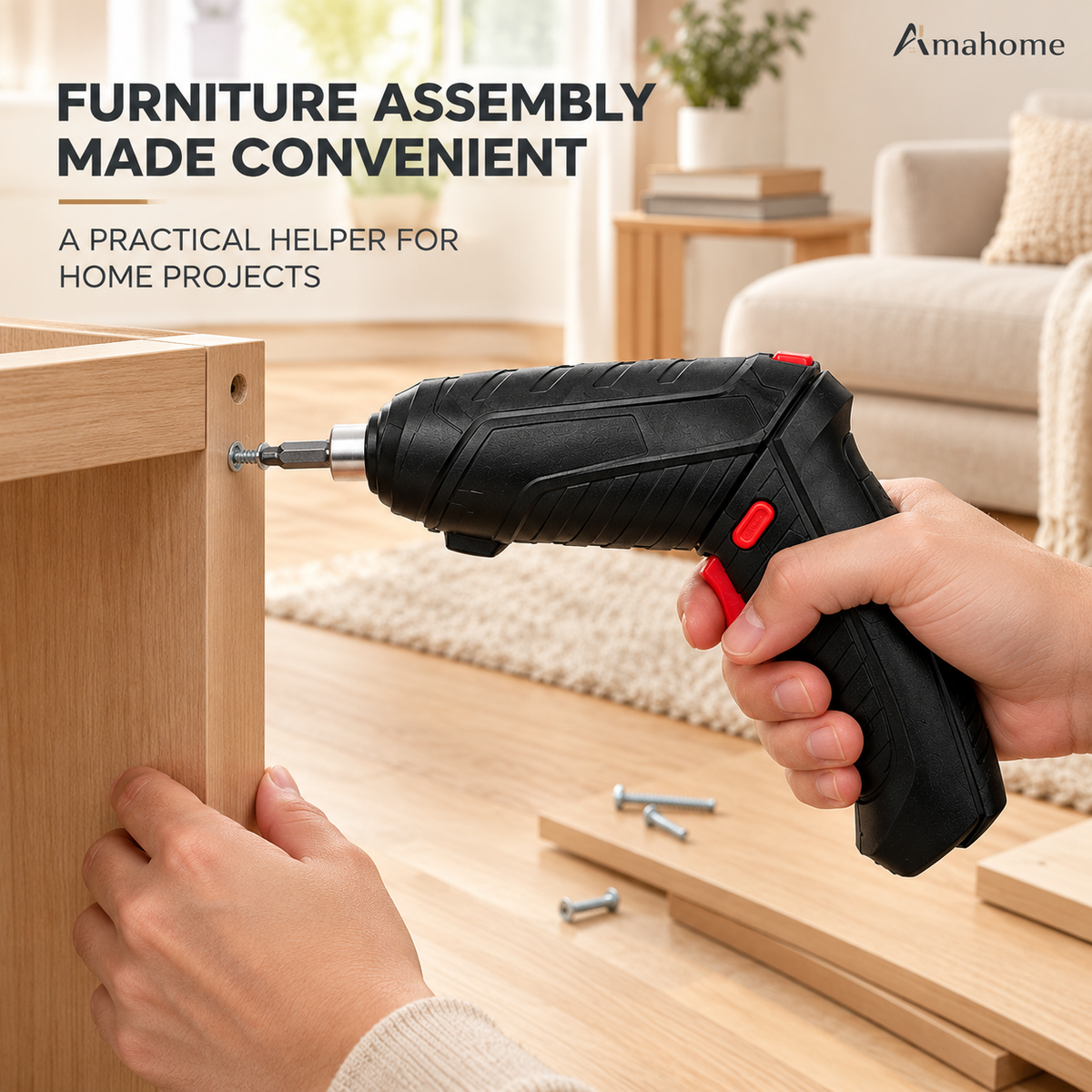 Cordless Electric Screwdriver Kit – Rechargeable Power Screwdriver with Multiple Bits & Portable Tool Case
