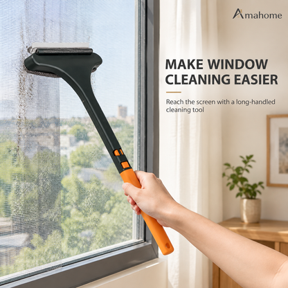 2-in-1 Window Squeegee & Scrubber Cleaning Tool – 45cm