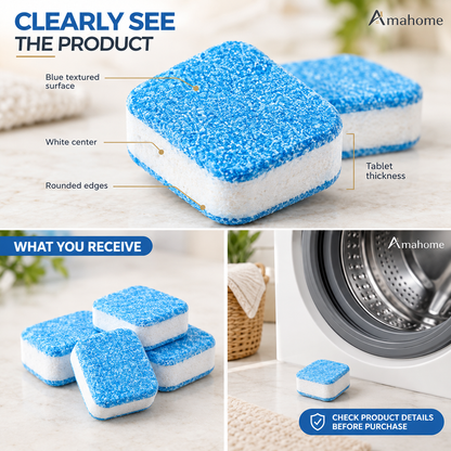 Washing Machine Deep Cleaning & Decontamination Tablets – 1-2 Tablet Use