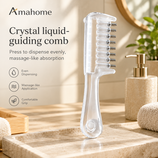 Liquid Dispensing Hair Comb – Scalp Oil Applicator & Hair Serum Distribution Comb