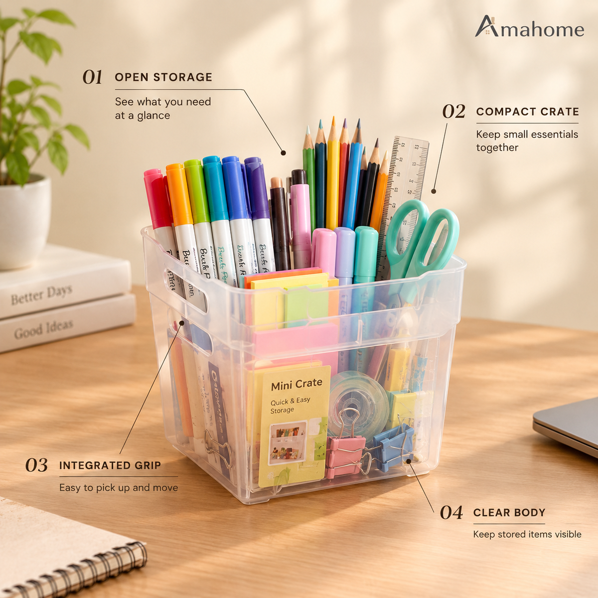 Mini Storage Crate – Small Things Organizer for Home & Office