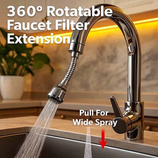 360° Rotatable Faucet Filter Extension