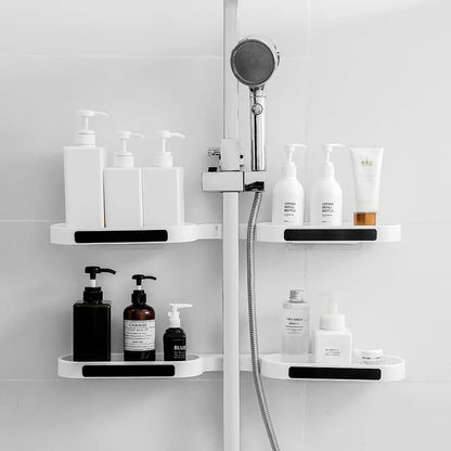 Rotatable Bathroom Corner Shelf Wall-mounted