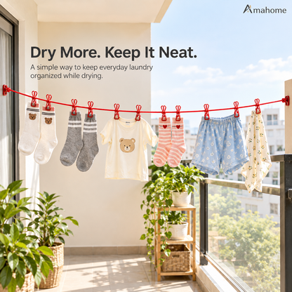 Premium 20-Clips Clothes Drying Hanger – Compact Laundry Drying Rack