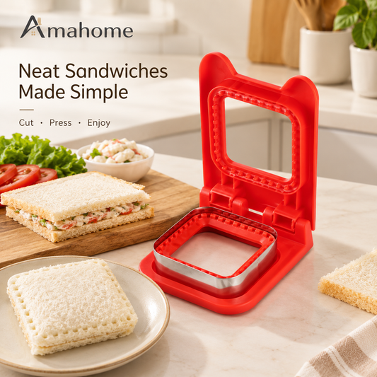 Sandwich Cutter & Sealer – Bread Pocket Maker & Sandwich Press Mold