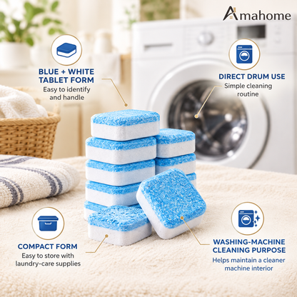 Washing Machine Deep Cleaning & Decontamination Tablets – 1-2 Tablet Use