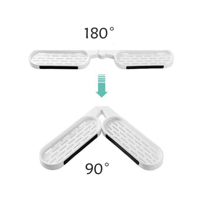 Rotatable Bathroom Corner Shelf Wall-mounted