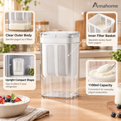 Yogurt Filter – Homemade Yogurt &amp; Cheese Strainer