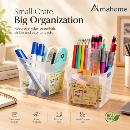 Mini Storage Crate – Small Things Organizer for Home & Office