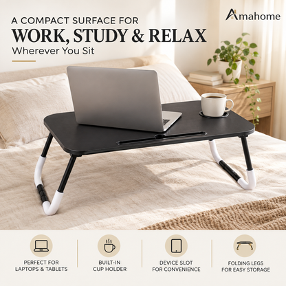 Foldable Laptop & Bed Table – Portable Folding Table