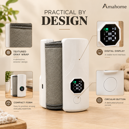 Portable Rechargeable Baby Bottle Warmer – USB Charging Milk Warmer with Digital Display