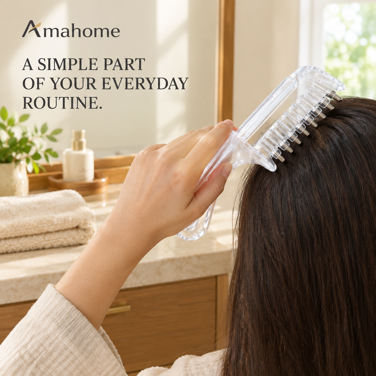 Liquid Dispensing Hair Comb – Scalp Oil Applicator & Hair Serum Distribution Comb