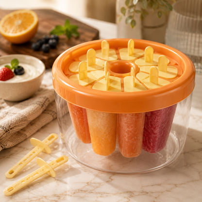 AmaHome IceXream Reusable Popsicle Mold – Multi-Cavity Easy-Release Ice Pop Maker