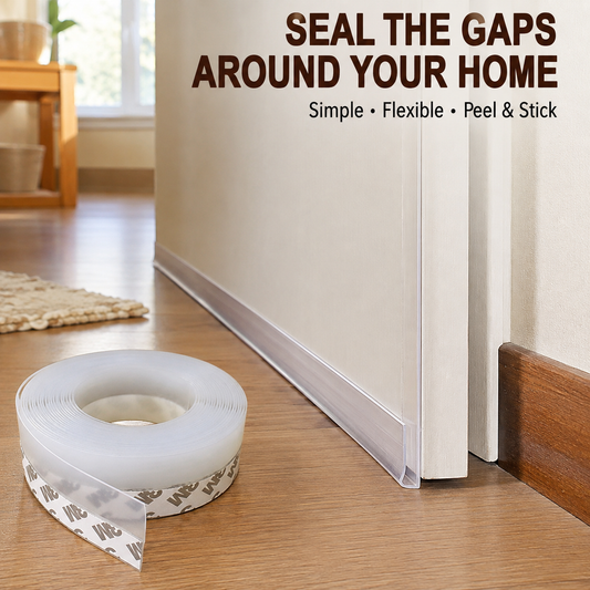 5M Silicone Door Gap Sealer Tape for Drafts, Dust & Pest Control