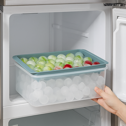 Sphere Ice Ball Maker Mold Making for Freezer with Container