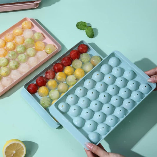 Sphere Ice Ball Maker Mold Making for Freezer with Container
