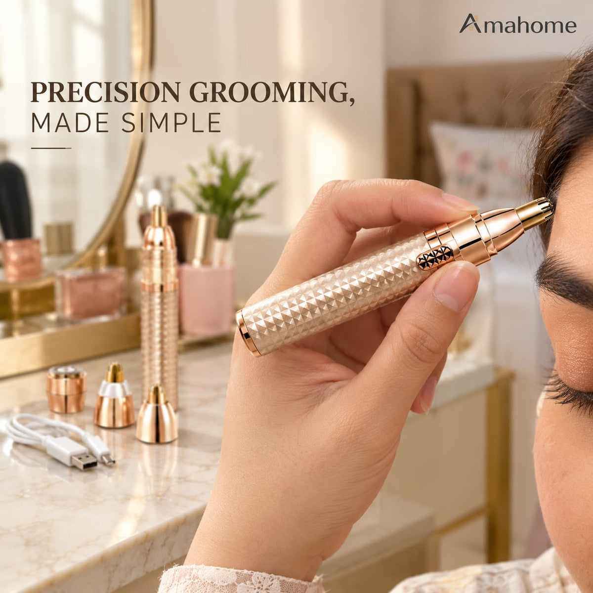 3-in-1 Precision Beauty Kit – Multi-Head Personal Grooming Trimmer