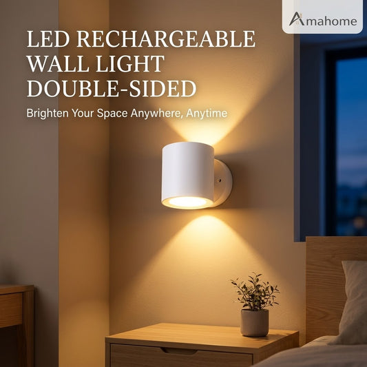 Wall-Mounted Rechargeable LED Light with Remote Control