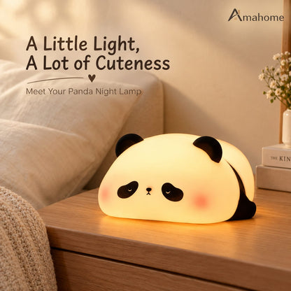 Cute Panda LED Night Lamp – Soft Glow Bedside Light for Bedroom & Kids Room