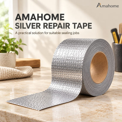 Silver Waterproof Repair Tape – Self-Adhesive Leak Repair & Sealing Tape for Pipes, Roofs & Home Repairs