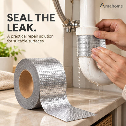 Silver Waterproof Repair Tape – Self-Adhesive Leak Repair & Sealing Tape for Pipes, Roofs & Home Repairs