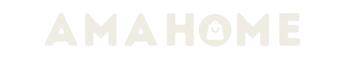 Text 'AMA HOME' in a stylized font on a white background