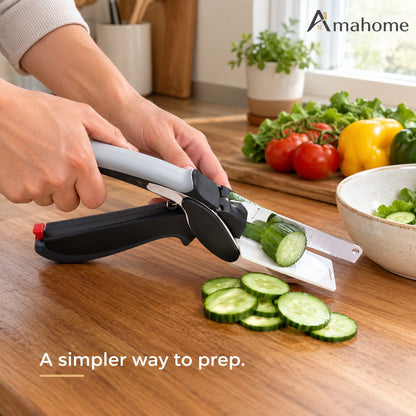 2-in-1 Manual Vegetable Slicer & Cutter – Fast & Easy Kitchen Chopper