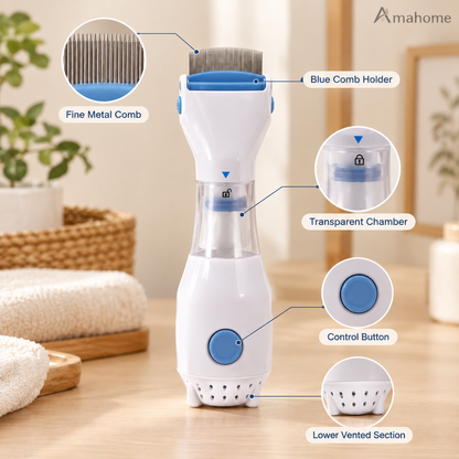 Electric Lice Comb – Gentle Scalp &amp; Lice Removal Comb