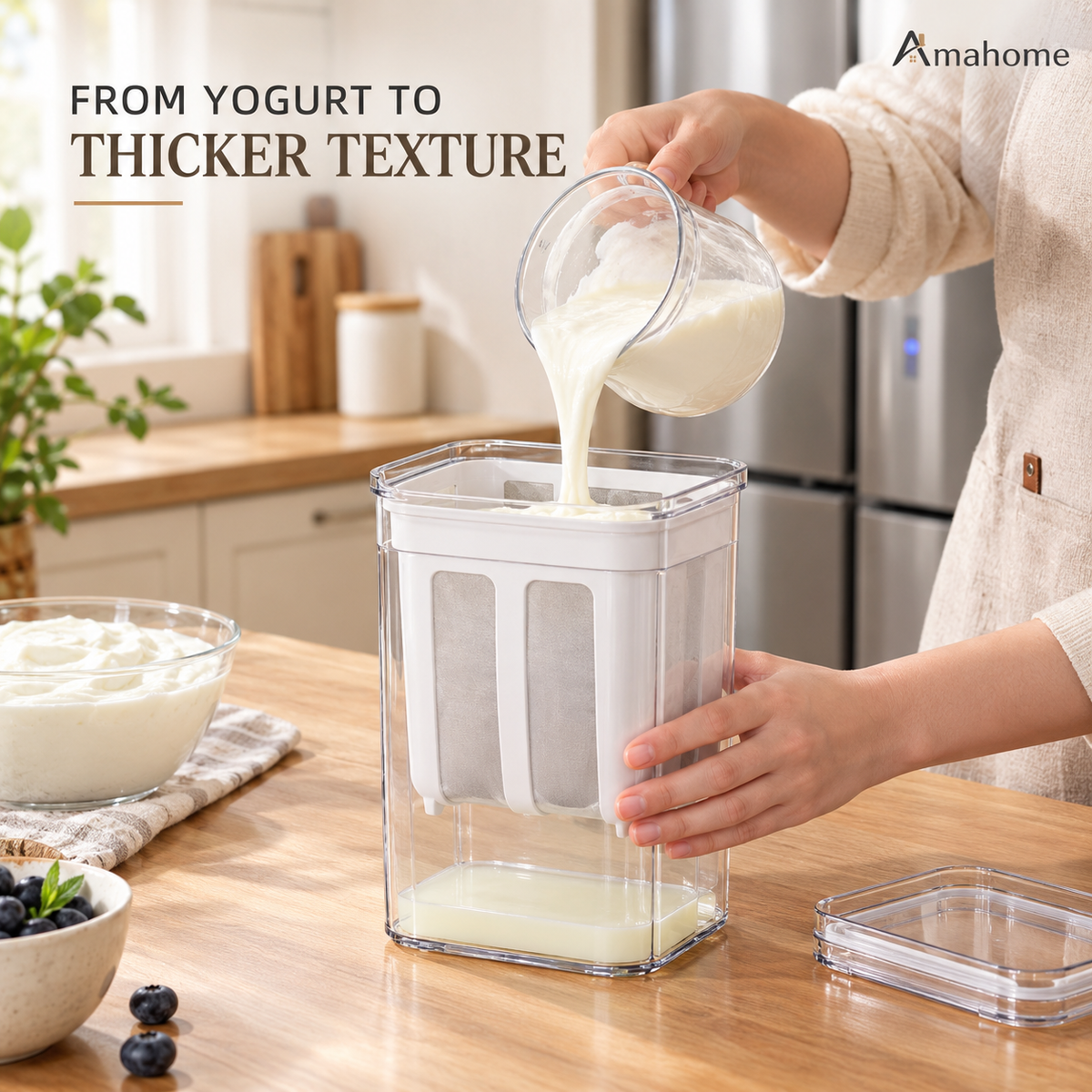 Yogurt Filter – Homemade Yogurt &amp; Cheese Strainer