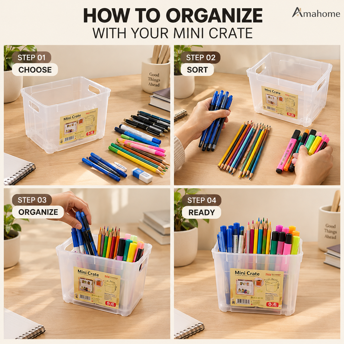 Mini Storage Crate – Small Things Organizer for Home & Office