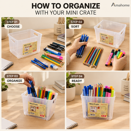 Mini Storage Crate – Small Things Organizer for Home & Office