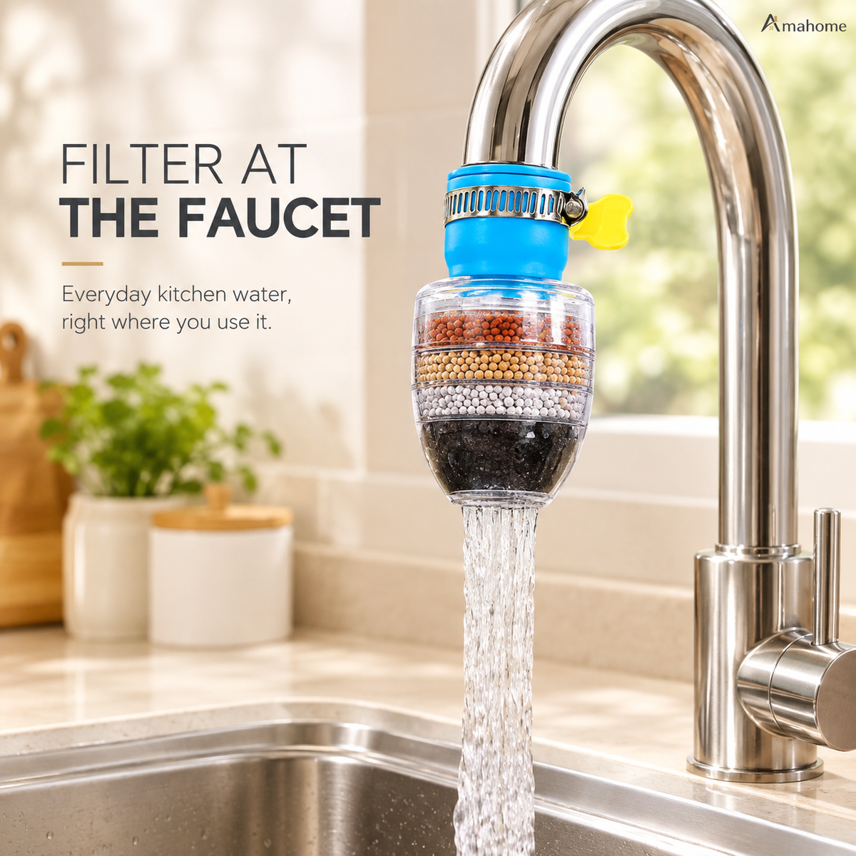 Multi-Layer Faucet Water Filter – Faucet Filter Attachment