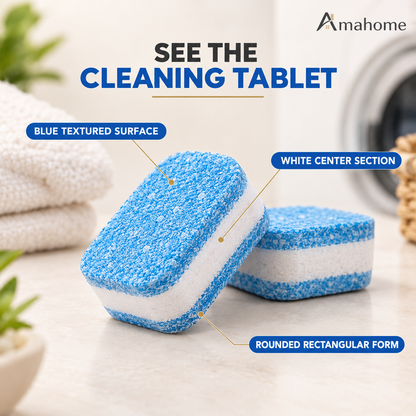 Washing Machine Deep Cleaning & Decontamination Tablets – 1-2 Tablet Use