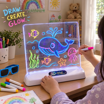 3D Magic Magic Drawing Board with LED Light