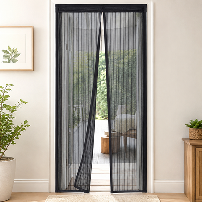 Magic Mesh Instant Screen Door – Tool-Free Installation for Bug-Free Fresh Air
